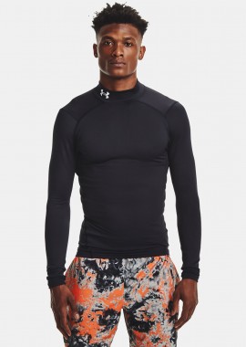 UA COLDGEAR COMPRESSION LONG SLEEVE TOP ΜΑΥΡΟ