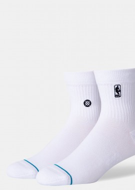 STANCE LOGOMAN ST QUARTER SOCKS ΑΣΠΡΟ