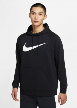 NIKE DRI-FIT TRAINING PULLOVER HOODIE ΜΑΥΡΟ