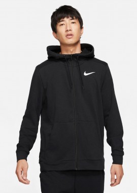 NIKE DRI-FIT FULL-ZIP TRAINING HOODIE ΜΑΥΡΟ