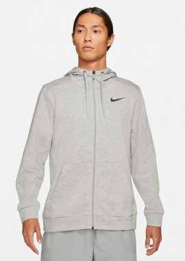 NIKE DRI-FIT FULL-ZIP TRAINING HOODIE ΓΚΡΙ