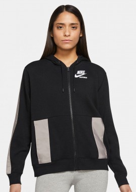 NIKE SPORTSWEAR HERITAGE FULL-ZIP HOODIE ΜΑΥΡΟ