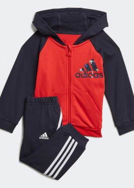 BADGE OF SPORT FULL-ZIP HOODIE JOGGER SET ΜΠΛΕ