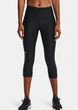 UNDER ARMOUR - UNDER ARMOUR HEATGEAR ARMOUR CAPRI TIGHTS ΜΑΥΡΟ