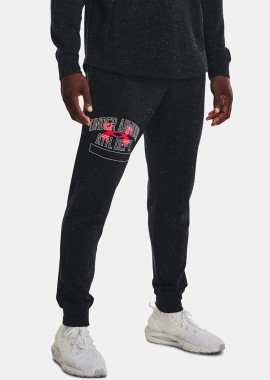 UA RIVAL TERRY ATHLETIC DEPARTMENT JOGGERS ΜΑΥΡΟ