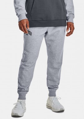 UA RIVAL FLEECE WORDMARK JOGGERS ΓΚΡΙ