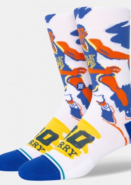 STANCE - STANCE PAINT CURRY CREW SOCKS ΑΣΠΡΟ