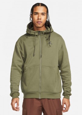 JORDAN ESSENTIALS FLEECE FULL-ZIP HOODIE ΧΑΚΙ