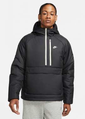 NIKE SPORTSWEAR THERMA-FIT LEGACY HOODED ANORAK ΜΑΥΡΟ