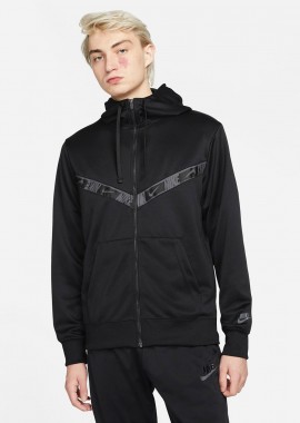 NIKE SPORTSWEAR FULL-ZIP HOODIE ΜΑΥΡΟ