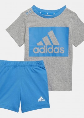 ESSENTIALS T-SHIRT AND SHORTS SET ΓΚΡΙ