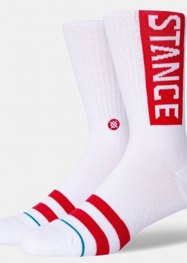 STANCE OG CREW SOCKS ΑΣΠΡΟ