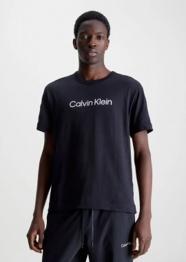 CALVIN KLEIN PERFORMANCE - CALVIN KLEIN SOFT GYM T-SHIRT ΜΑΥΡΟ