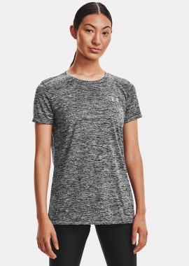 UNDER ARMOUR TECH TWIST T-SHIRT ΜΑΥΡΟ