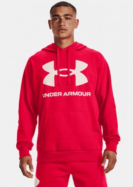 UNDER ARMOUR RIVAL FLEECE BIG LOGO HOODIE ΚΟΚΚΙΝΟ