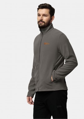 JACK WOLFSKIN TAUNUS FULL-ZIP FLEECE JACKET ΓΚΡΙ