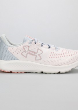 WOMEN'S UNDER ARMOUR CHARGED PURSUIT 3 BIG LOGO ΑΣΠΡΟ