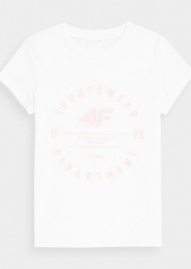 4F GIRLS' PRINTED T-SHIRT ΑΣΠΡΟ