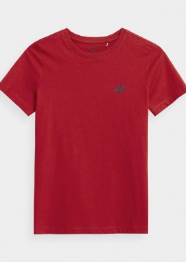 4F - 4F BOYS' PLAIN T-SHIRT ΚΟΚΚΙΝΟ