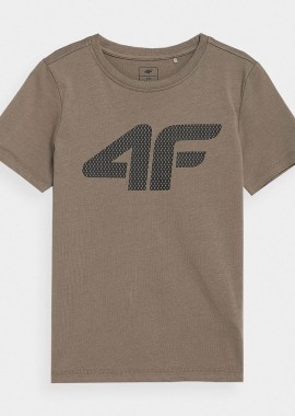 4F - 4F BOYS' LOGO PRINT T-SHIRT ΚΑΦΕ