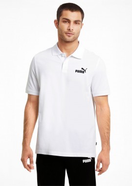 ESSENTIALS PIQUE POLO SHIRT ΑΣΠΡΟ