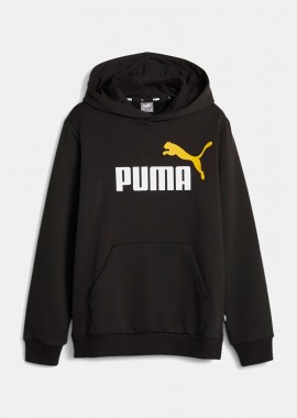 PUMA - PUMA ESSENTIALS+ TWO TONE BIG LOGO HOODIE ΜΑΥΡΟ