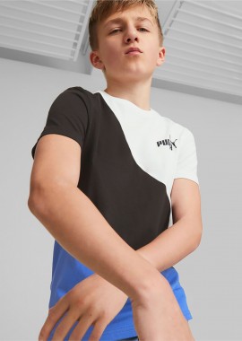 BOYS' PUMA POWER CAT T-SHIRT ΜΠΛΕ
