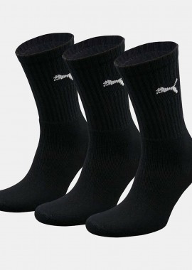 PUMA - PUMA SPORT 3PAIR CREW SOCKS ΜΑΥΡΟ