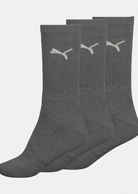 PUMA - PUMA SPORT 3PAIR CREW SOCKS ΓΚΡΙ