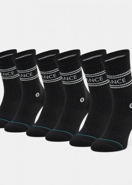 STANCE BASIC 3-PACK CREW SOCKS ΜΑΥΡΟ