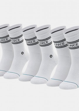 STANCE BASIC 3-PACK CREW SOCKS ΑΣΠΡΟ