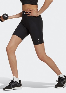 ADIDAS TECHFIT BIKE SHORT LEGGINGS ΜΑΥΡΟ