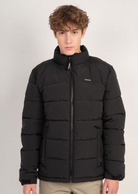 REBASE PADDED JACKET ΜΑΥΡΟ