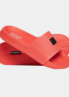 SUPERDRY - WOMEN'S SUPERDRY CODE TECH VEGAN SLIDES ΠΟΡΤΟΚΑΛΙ