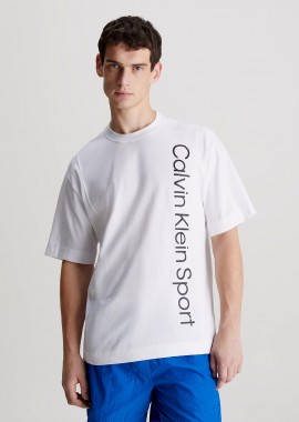 CALVIN KLEIN GYM T-SHIRT ΑΣΠΡΟ