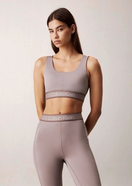 CALVIN KLEIN PERFORMANCE - CALVIN KLEIN MEDIUM IMPACT SPORTS BRA ΜΠΕΖ