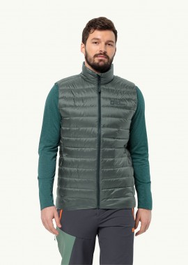 JACK WOLFSKIN - JACK WOLFSKIN PILVI DOWN VEST ΠΡΑΣΙΝΟ