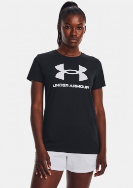 UNDER ARMOUR LIVE SPORTSTYLE GRAPHIC T-SHIRT ΜΑΥΡΟ
