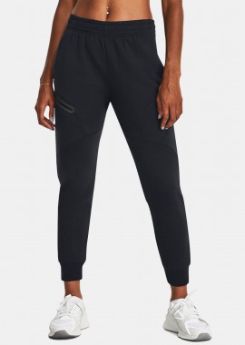 UNDER ARMOUR UNSTOPPABLE FLEECE JOGGERS ΜΑΥΡΟ