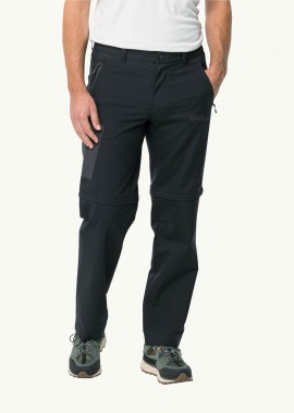 JACK WOLFSKIN - JACK WOLFSKIN ACTIVE TRACK ZIP OFF HIKING TROUSERS ΓΚΡΙ
