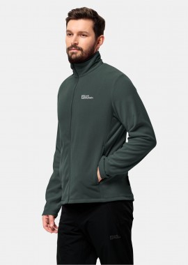 JACK WOLFSKIN - JACK WOLFSKIN TAUNUS FULL-ZIP FLEECE JACKET ΧΑΚΙ