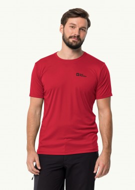 JACK WOLFSKIN - JACK WOLFSKIN TECH FUNCTIONAL T-SHIRT ΚΟΚΚΙΝΟ