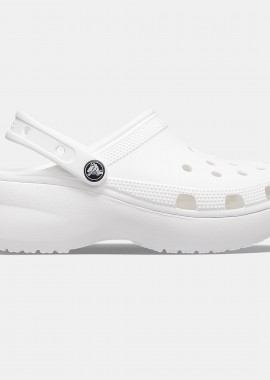 CROCS - CROCS CLASSIC PLATFORM CLOG ΑΣΠΡΟ