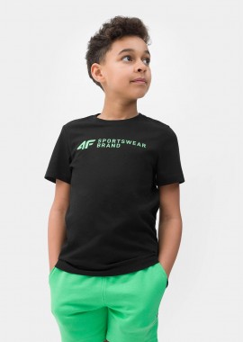 4F - 4F BOYS' PRINTED T-SHIRT ΜΑΥΡΟ