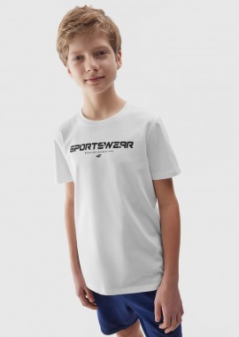 4F - 4F BOYS' PRINTED T-SHIRT ΑΣΠΡΟ