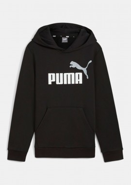 PUMA ESSENTIALS+ TWO TONE BIG LOGO HOODIE ΜΑΥΡΟ