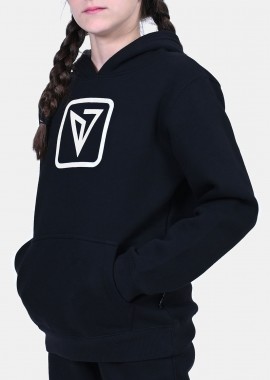 MAGNETIC NORTH KID'S LOGO HOODIE ΜΑΥΡΟ