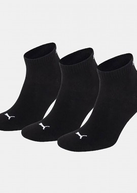 PUMA - PUMA UNISEX QUARTER PLAΙΝ 3PAIR SOCKS ΜΑΥΡΟ