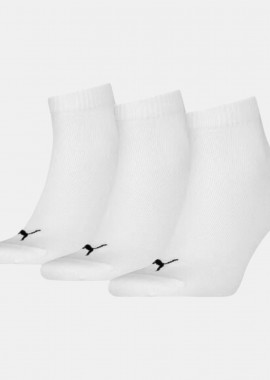 PUMA - PUMA UNISEX QUARTER PLAΙΝ 3PAIR SOCKS ΑΣΠΡΟ