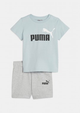 PUMA MINICATS TEE & SHORTS INFANTS SET ΜΠΛΕ